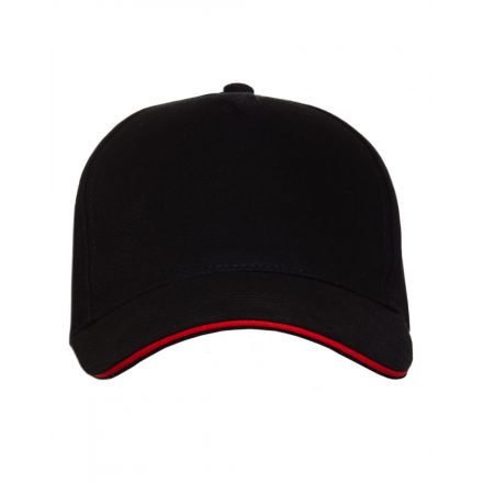 TH Clothes CABRAL 5 paneles baseballsapka TH-CAB black/red